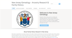 Desktop Screenshot of newjerseygenealogy.net